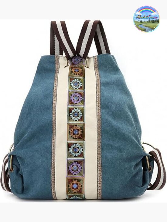 Vintage Heavy-duty Anti-theft Canvas Backpack Daypack Casual Shoulder Bag main image 4